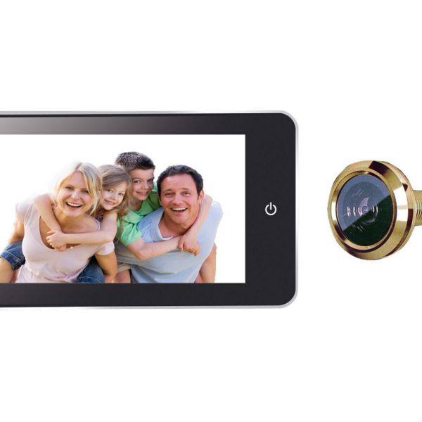 Spioncino digitale porta spessore d.38-110 LCD 4,3 PL mm.139x77x16 Oro   Vi.Tel